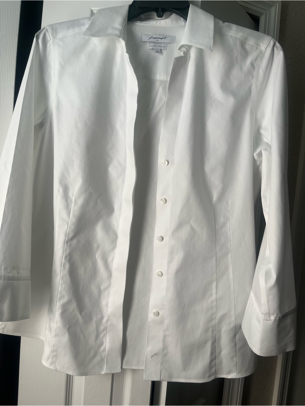 Foxcroft women’s white button down shirt size 14 - Picture 2 of 9